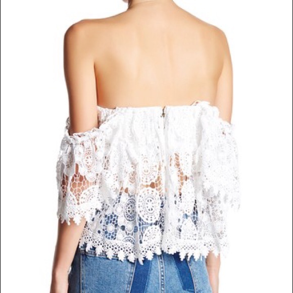 Tularosa white Amelia crop top - Picture 6 of 7
