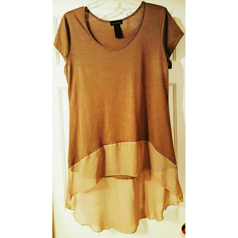 Mocha Colored Tunic Tee