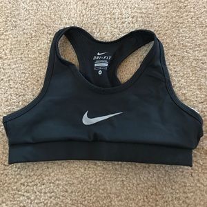 Slightly Worn Black Nike Sports Bra YOUTH
