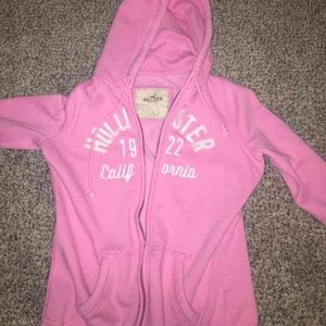 Pink Hollister hoodie
