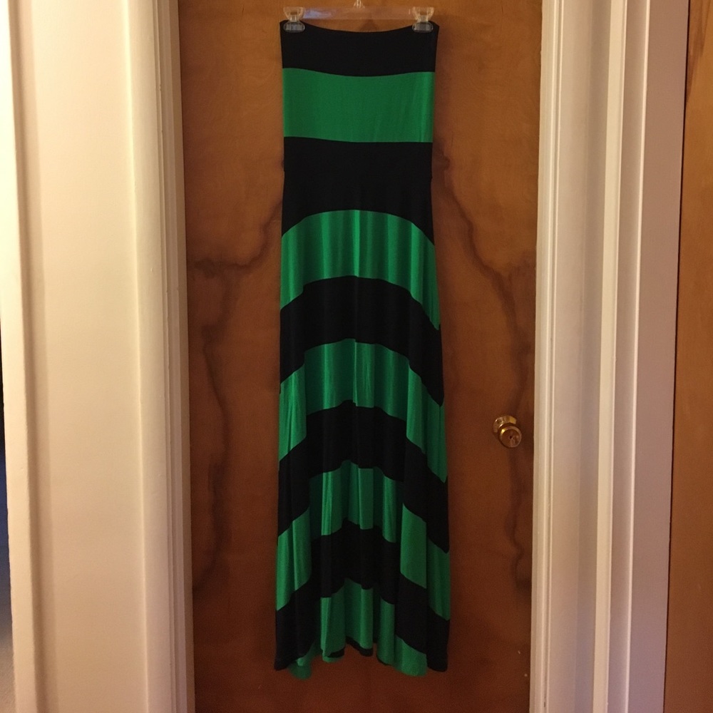 Striped Strapless Maxi Dress/Skirt