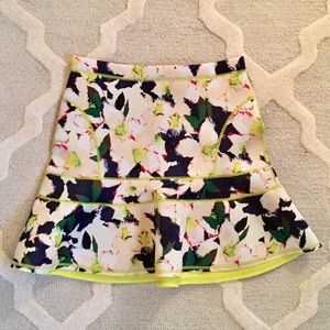 Jcrew floral scuba skirt