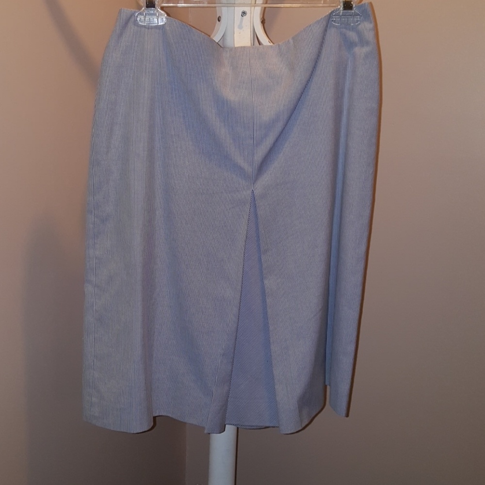 Brooks Brothers Blue & White Pinstripe Skirt