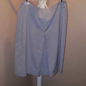 Brooks Brothers Blue & White Pinstripe Skirt