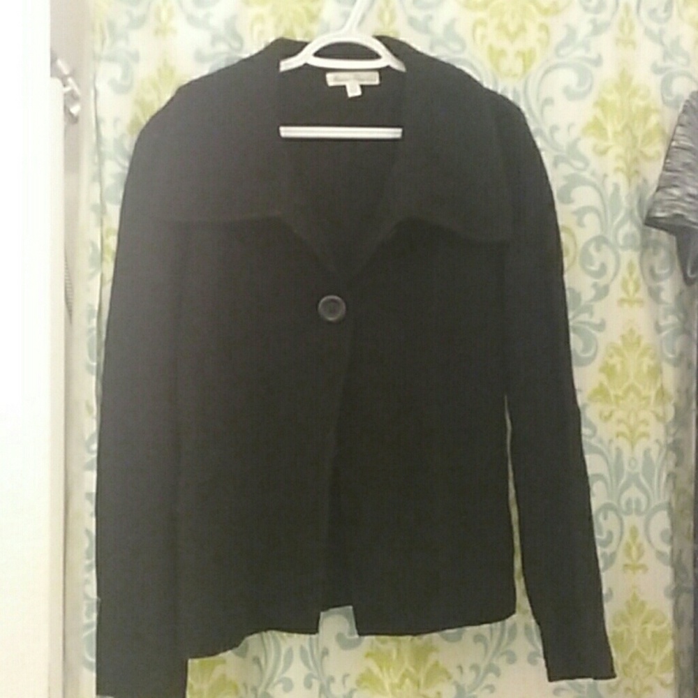 Black Wool A-Line Sweater