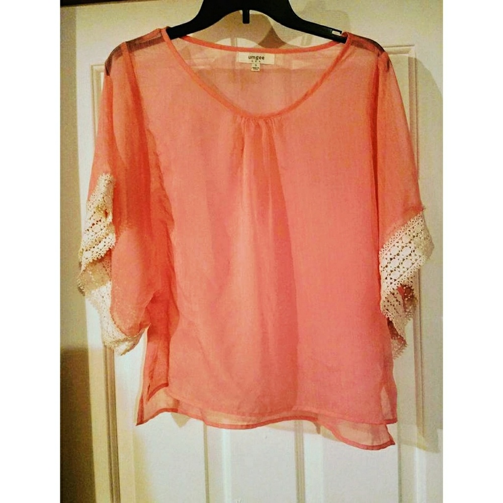 Pink Umgee boho Blouse