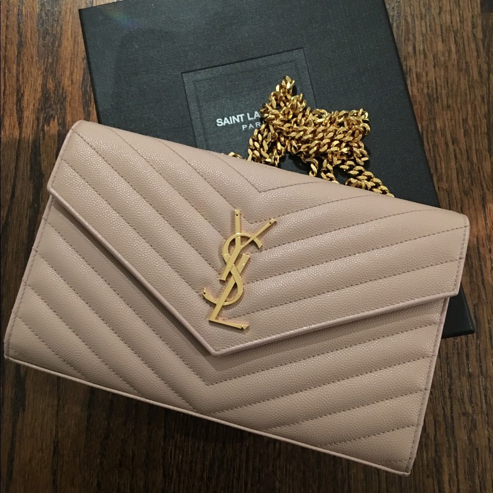 *SOLD* YSL Saint Laurent Chain Bag in pale pink