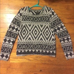 Black and White Lucky Brand Sweater