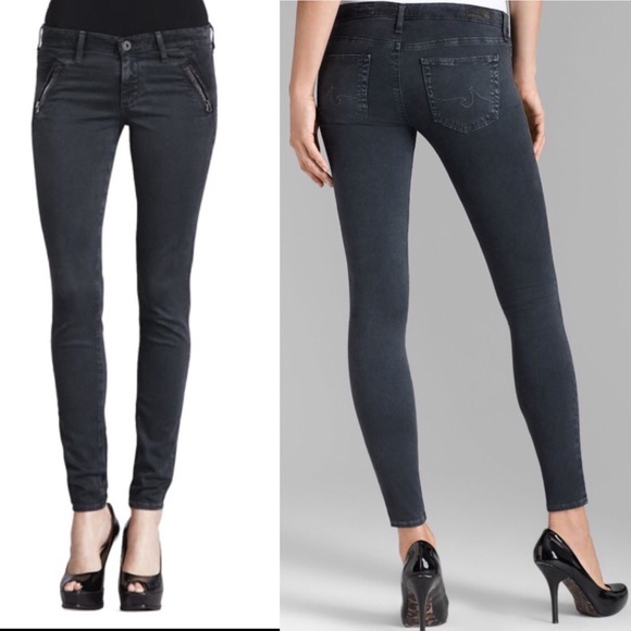 AG Adriano Goldschmied Pants - AG "the willow" Extreme Skinny Zipper Pocket
