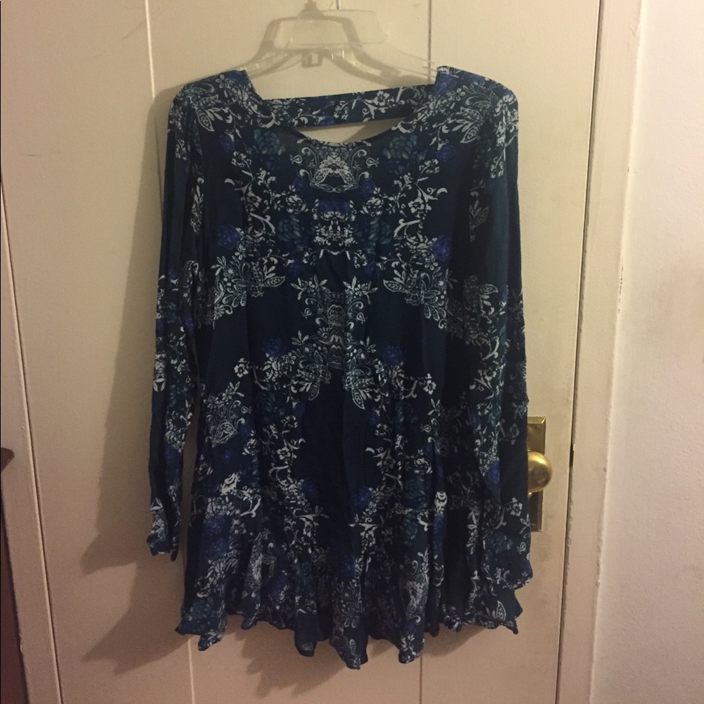 Free People Open Back Tunic