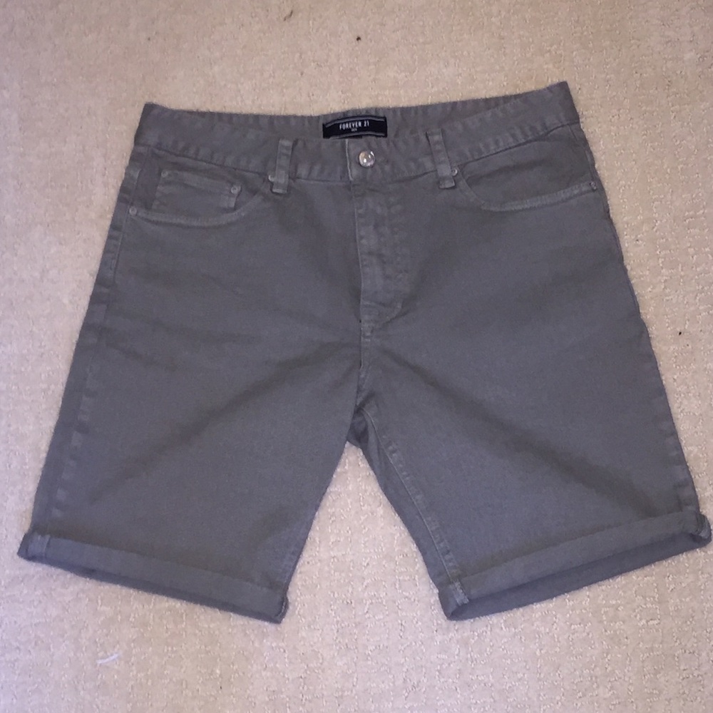 Forever 21 denim shorts olive