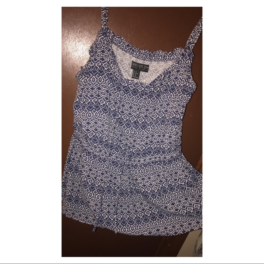 Patterned peplum top