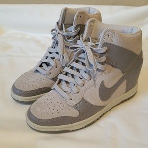 Nike hightop dunk women's wedge