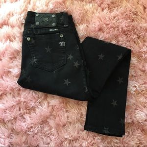 Miss Me Star Print Skinny Jeans