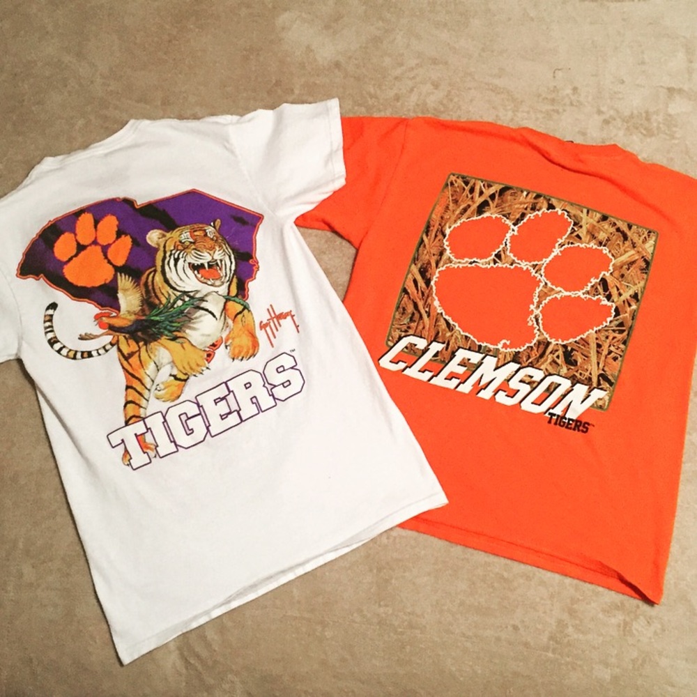 2 for 1!! Clemson Tigers Novelty Tees