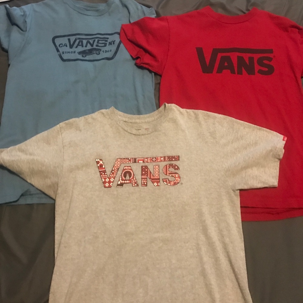 3 Vans Men's T shirts (Bundle) Medium