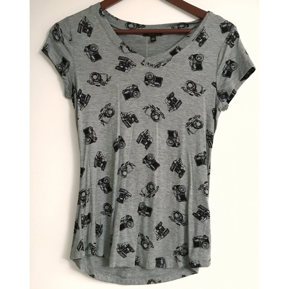 Camera V-neck Tee 📸