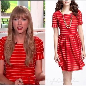 Anthropologie "Scalloped Stripes" Dress