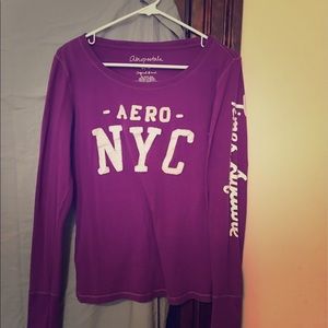 Women's purple long sleeve Aeropostale shirt