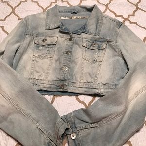 Crop top jean jacket
