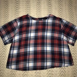 Asos curve plaid crop top!