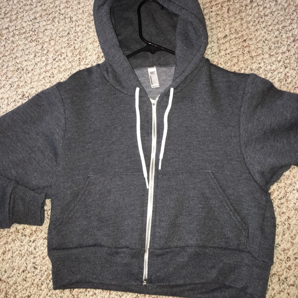 American apparel cropped hoodie