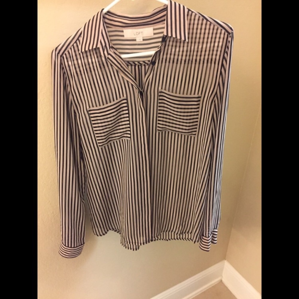 Loft button down blouse