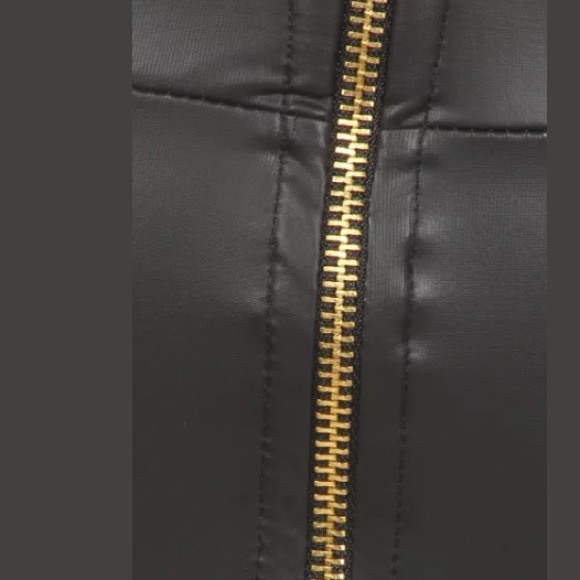 SOLD OUT  ❤️ Black Leather Zipper High Waist Pencil Skirt - Picture 4 of 4