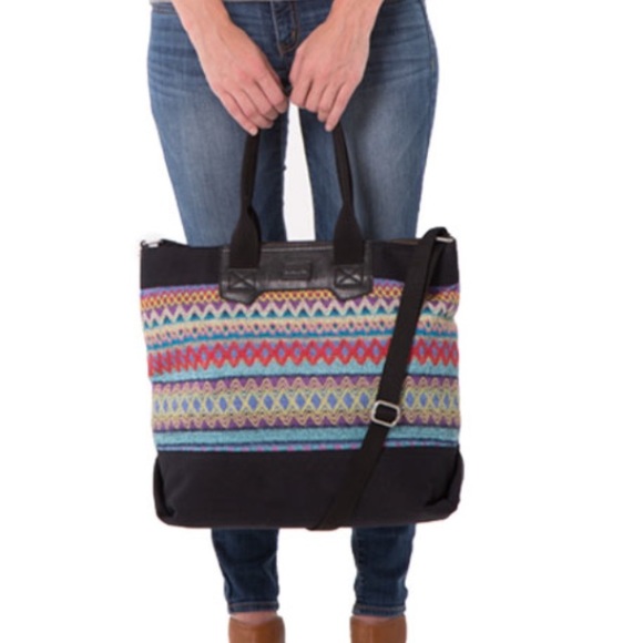TOMS Handbags - Toms city sweater leather/canvas tote