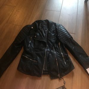 Nordstrom black pleather jacket