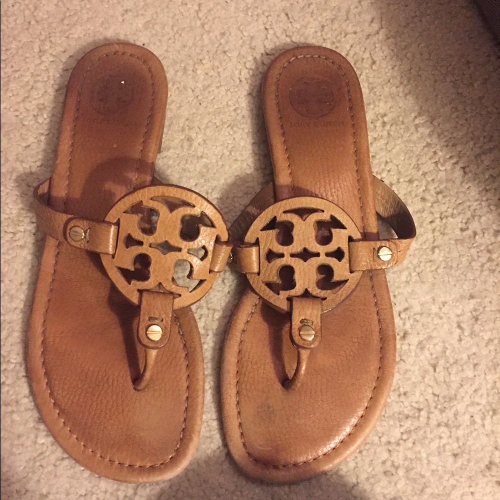 Tory burch leather sandals