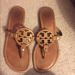 Tory burch leather sandals