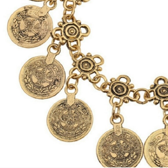 Jewelry | Boho coin anklet AND bracelet gold - Picture 3 of 3