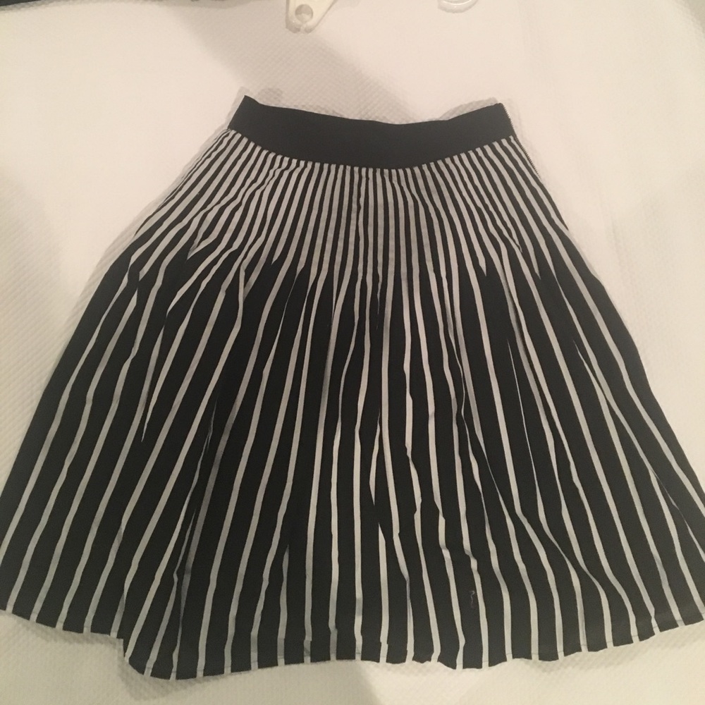 Black and white striped Maeve skirt