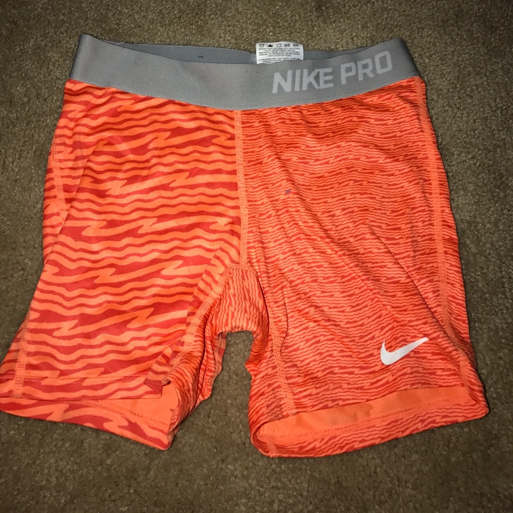 Orange Nike Pros