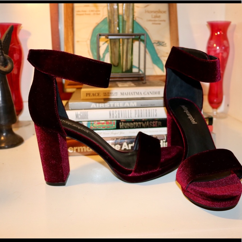 Jeffrey Campbell Velvet Heels