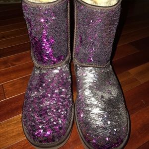 UGG Australia Classic Sparkle Purple Multi Boot