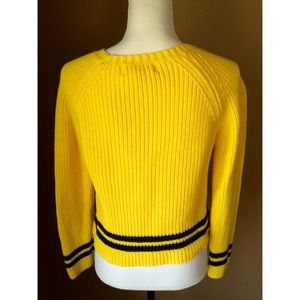 Andrea Jovine Sweaters - Andrea Jovine Yellow Cropped Sweater Andrea Jovine Sweaters - Andrea Jovine Yellow Cropped Sweater