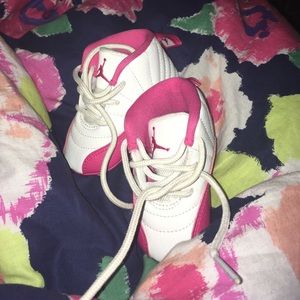 Jordan 12's Pink & White