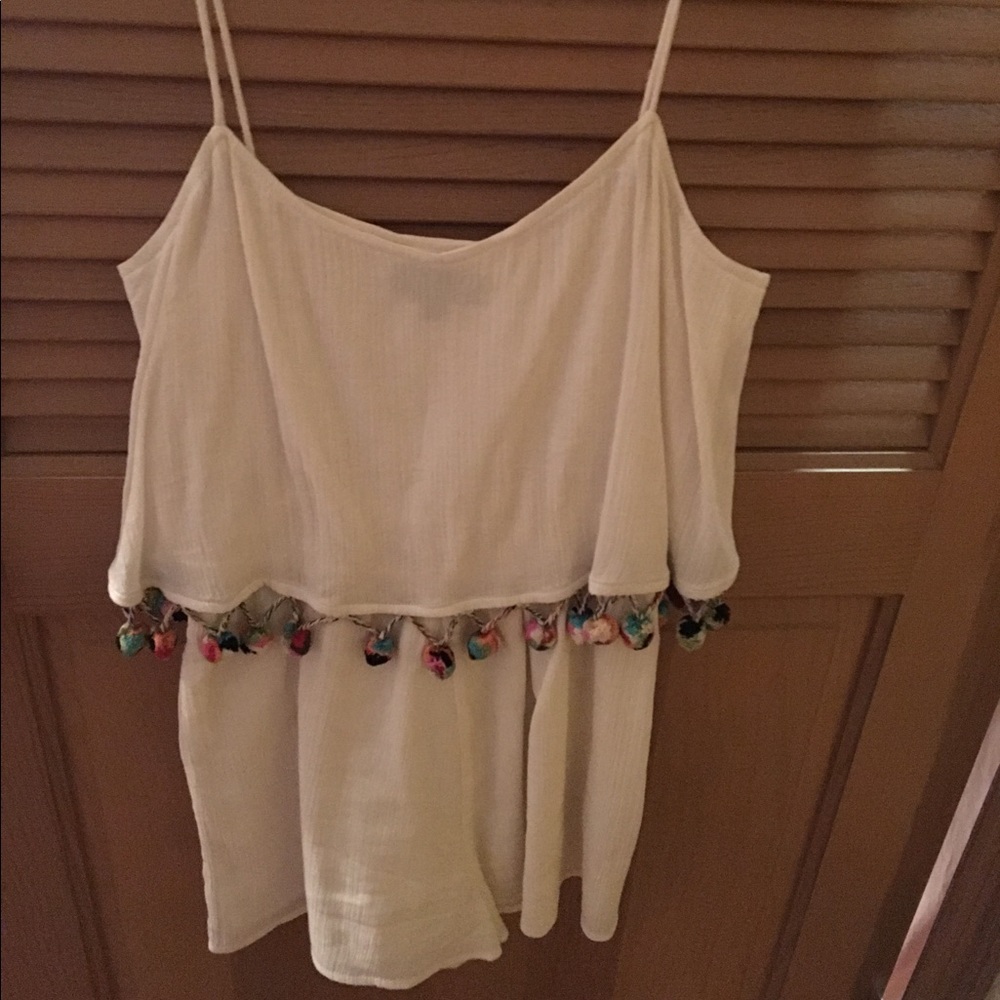 Topshop pompom romper