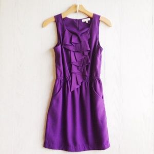 Sleeveless Ruffle Front Dress