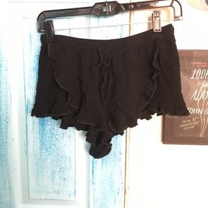Black Frilly Shorts