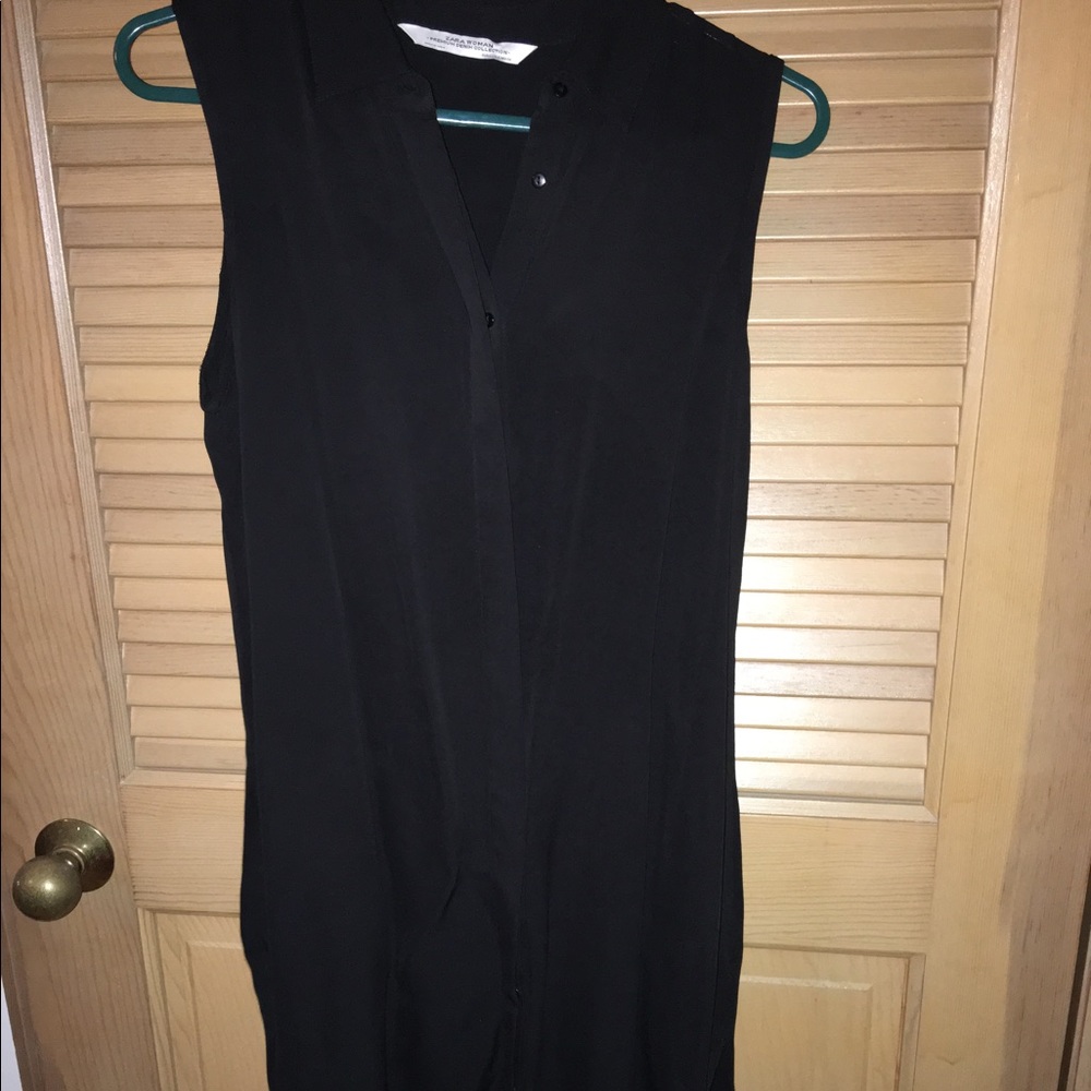 Tank top button down dress