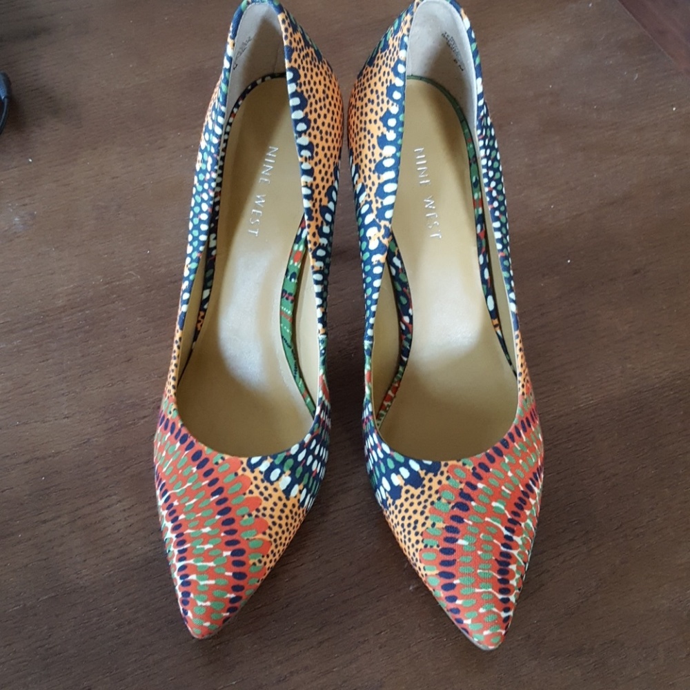 Nine west printed heels