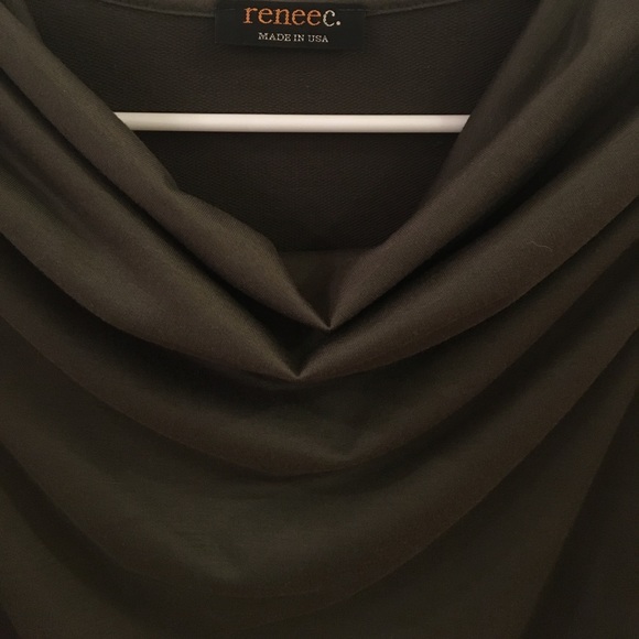 ✨ Stitch Fix ReneeC Green Cowl Neck Dress Size M - Picture 2 of 4