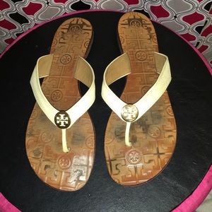 Authentic Tory butch leather sandals