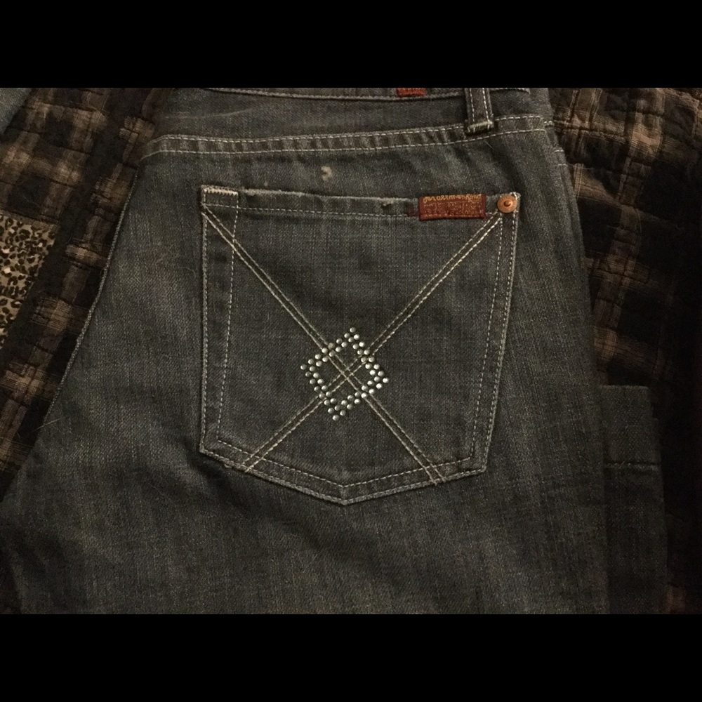 7FAM NWOT Size 29 Inseam 34"
