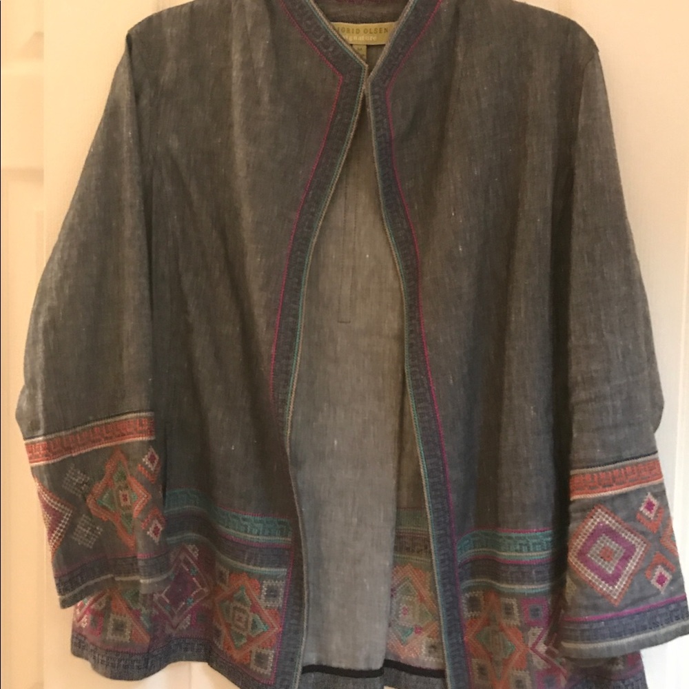 Sigrid Olsen Signature Chambray Jacket Medium