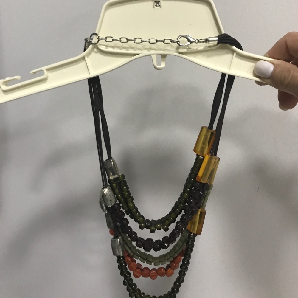 Multi Strand Beaded Necklace - image 2