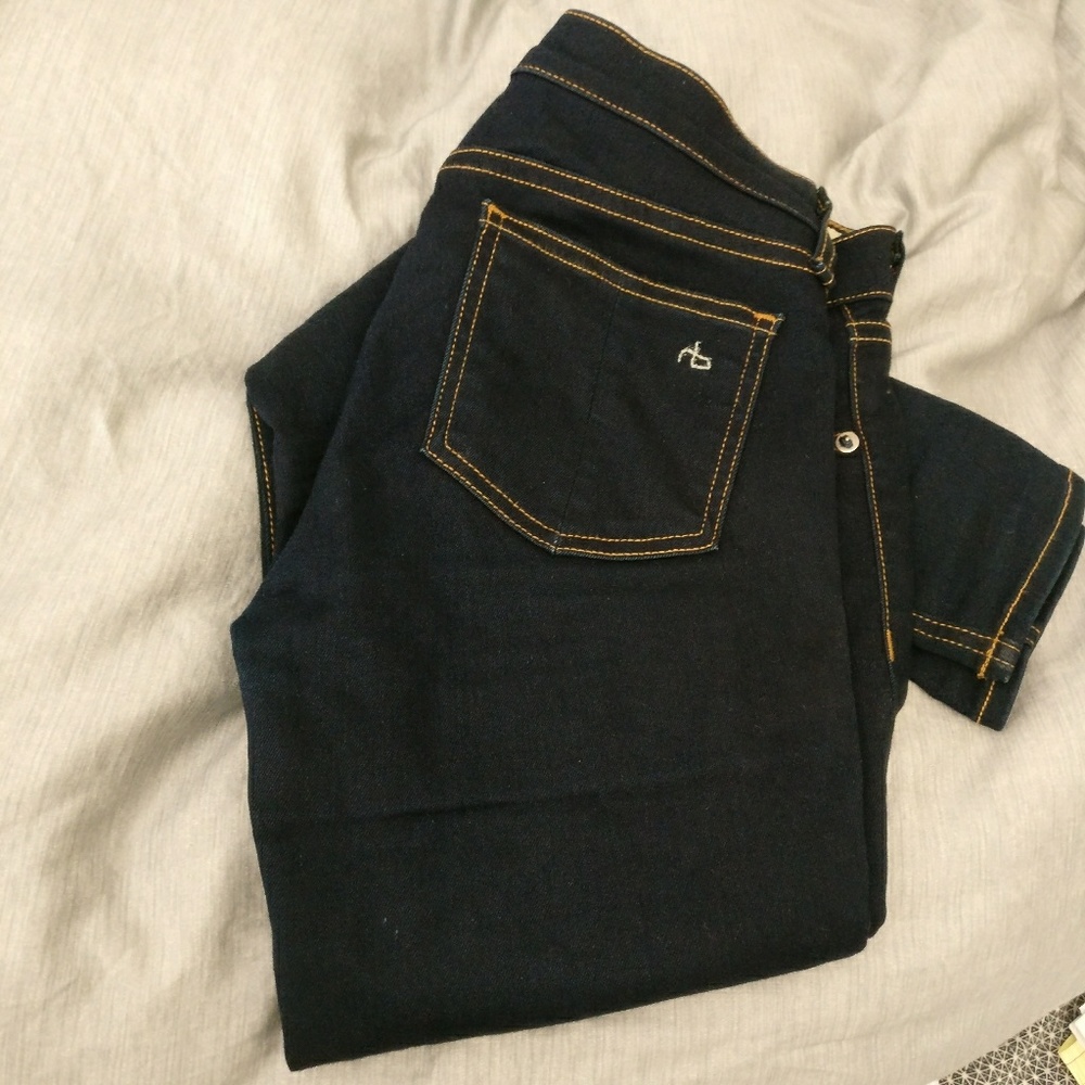 Rag & Bone Skinny Jeans 27 (Dark Wash)